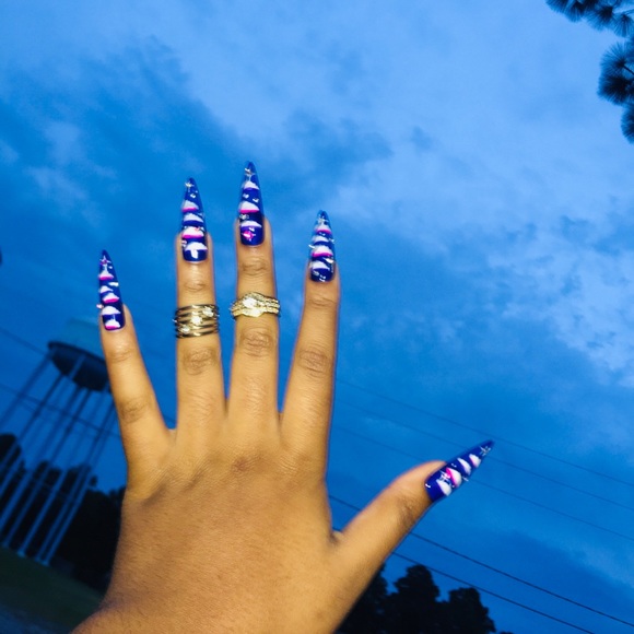 ☁️Cloudii Dreamz Press On Nails-XLong Med Stiletto - Picture 9 of 11